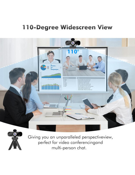 Cámara Web HD 1080P Gohero con Micrófono y Lente Gran Angular