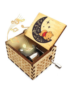 Caja de Música de Madera Ukebobo - Melodía Eres mi Rayo de Sol