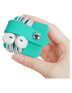 Organizador de Auriculares ELFRhino de Silicona Azul 5cm