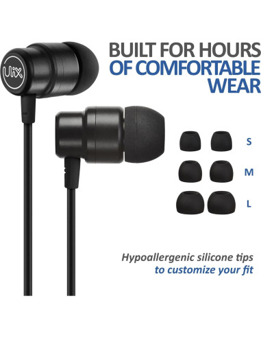 Auriculares USB-C UliX Rider con Aislamiento de Sonido