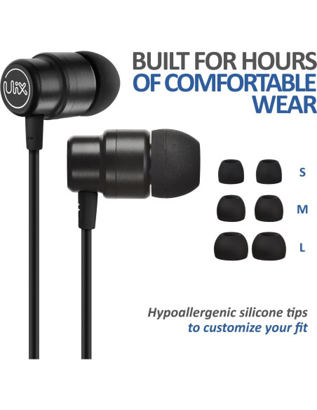 Auriculares USB-C UliX Rider con Aislamiento de Sonido