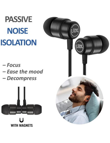 Auriculares USB-C UliX Rider con Aislamiento de Sonido