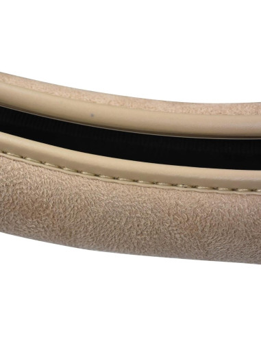 Cubierta de Volante CAR PASS Beige Seda Sintética 37-38 cm