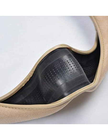 Cubierta de Volante CAR PASS Beige Seda Sintética 37-38 cm