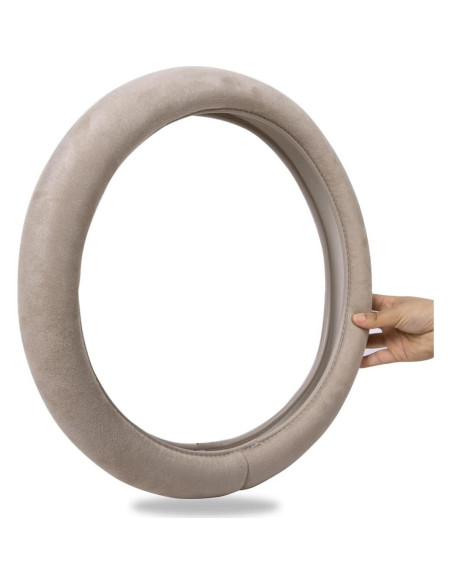 Cubierta de Volante CAR PASS Beige Seda Sintética 37-38 cm