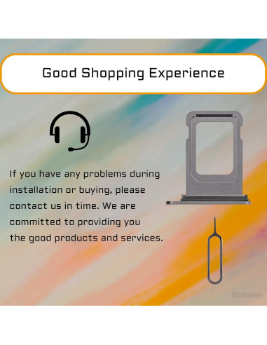 Bandeja de tarjeta SIM negra para iPhone X - Risidamoy