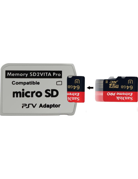 Adaptador Micro SD Funturbo SD2Vita 5.0 para PS Vita