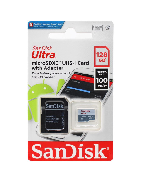 Tarjeta microSDXC SanDisk Ultra 128GB UHS-I Clase 10