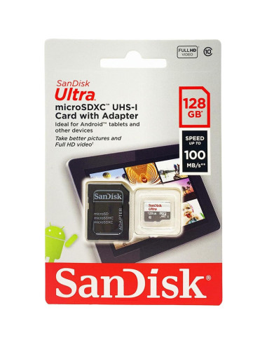 Tarjeta microSDXC SanDisk Ultra 128GB UHS-I Clase 10