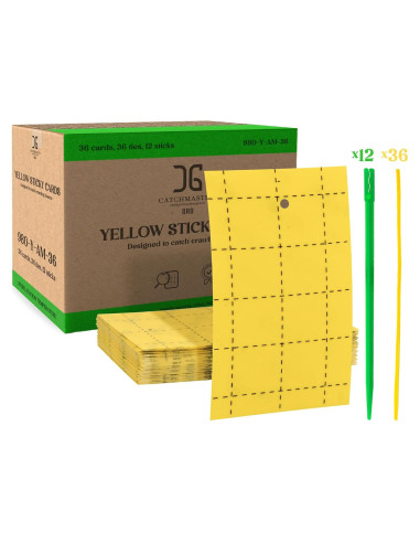 Trampas Adhesivas Doble Cara Catchmaster 36 Unidades Amarillas