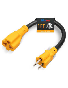 Adaptador de Poder MECMO 12AWG 1 Pie 15A a 20A NEMA