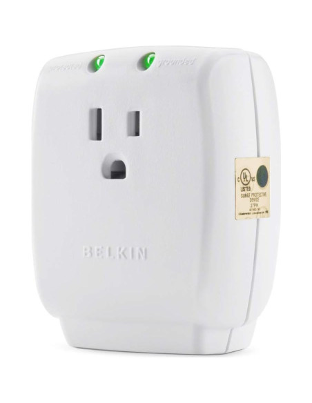 Protector Sobretensiones Belkin F9H100-CW 885 Joules 1 Enchufe