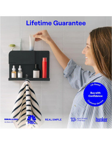 Organizador de Pared Smallish WallShelfie Negro - Estante Flotante