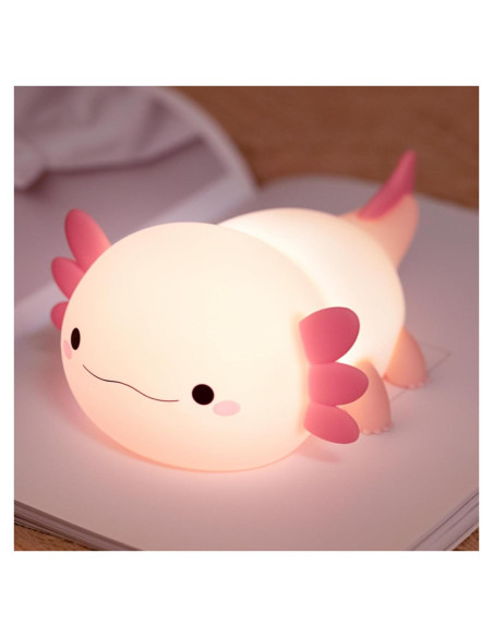 Luz Nocturna Axolote Rosa YR YRHH-PET LED Recargable