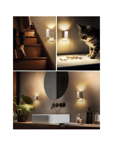 Luz Nocturna Regulable LOHAS con Sensor de Movimiento 3000K