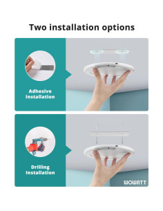 Luz de Techo Inalámbrica Wowatt 19.05cm con Sensor de Movimiento 2