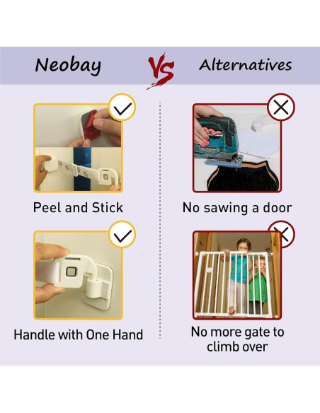 Correa de Puerta Ajustable Neobay para Gatos - Pestillo 24.1cm Correa de Puerta Ajustable Neobay para Gatos - Pestillo 24.1cm