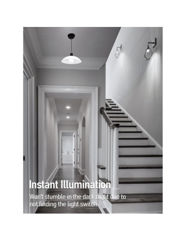 Bombilla LED TORCHSTAR con Sensor de Movimiento 9W 6000K - Paquete de 2