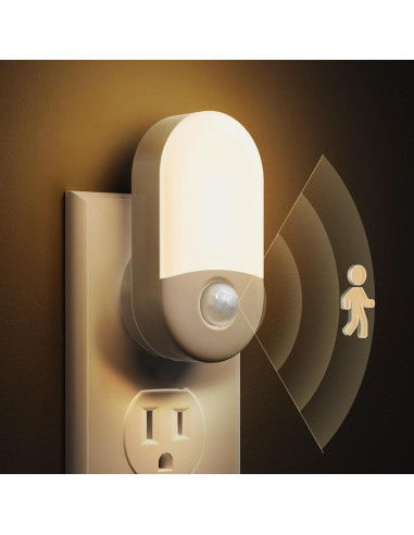 Luz Nocturna LED con Sensor de Movimiento LOHAS, 4 Piezas, 3000K