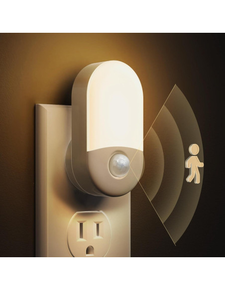 Luz Nocturna LED con Sensor de Movimiento LOHAS, 4 Piezas, 3000K