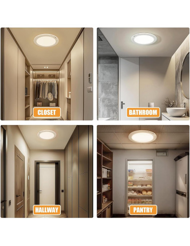 Luz de Techo LED Recargable Rodalims RL0029A1 con Control Remoto