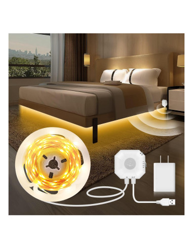 Luz LED de Sensor de Movimiento MATICOD 3m Blanca Cálida