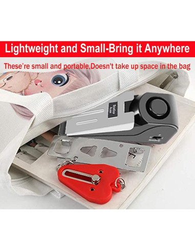 Cerradura de Puerta Portátil MBBEST con Alarma 120DB - Doble Protección