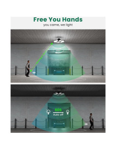 Luz de Garaje LED Hinersound Y8 con Sensor de Movimiento 300W 2