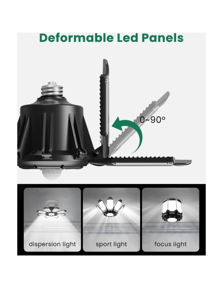 Luz de Garaje LED Hinersound Y8 con Sensor de Movimiento 300W