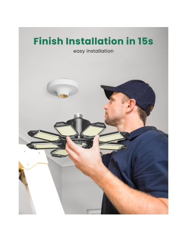 Luz de Garaje LED Hinersound Y8 con Sensor de Movimiento 300W