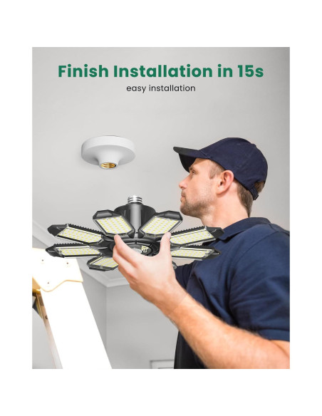 Luz de Garaje LED Hinersound Y8 con Sensor de Movimiento 300W