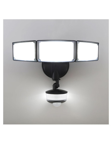 Luz Exterior LED LUTEC 74W 8000 Lúmenes con Sensor IP65