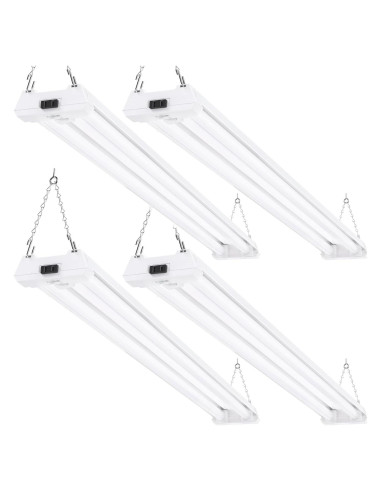 Luz LED de Taller Sunco 40W 5000K con Sensor de Movimiento - Paquete de 4