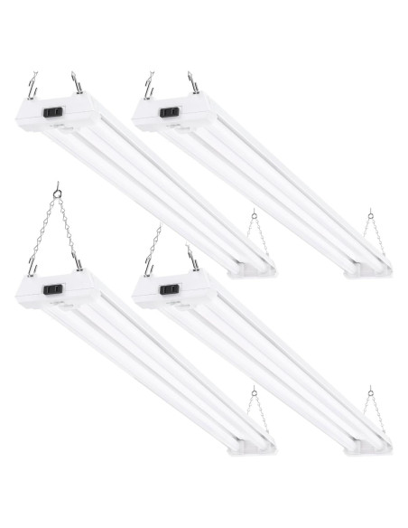 Luz LED de Taller Sunco 40W 5000K con Sensor de Movimiento - Paquete de 4