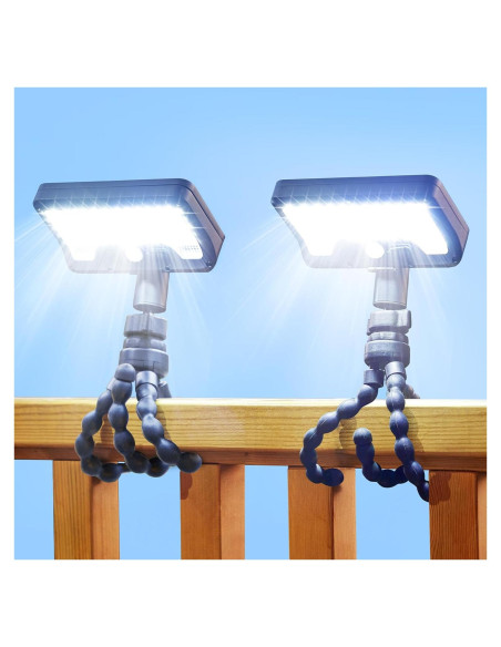 Luces de Sensor de Movimiento Solar Thumok 600LM con Trípode Flexible