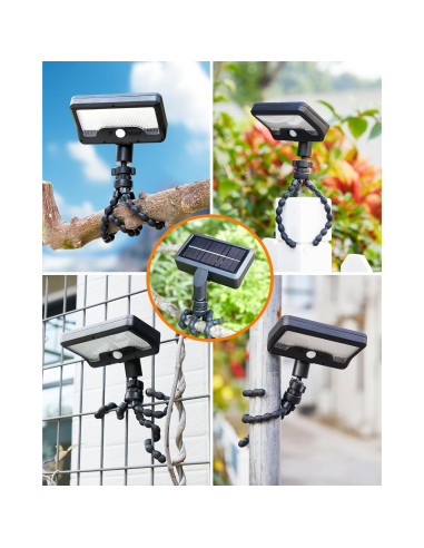 Luces de Sensor de Movimiento Solar Thumok 600LM con Trípode Flexible