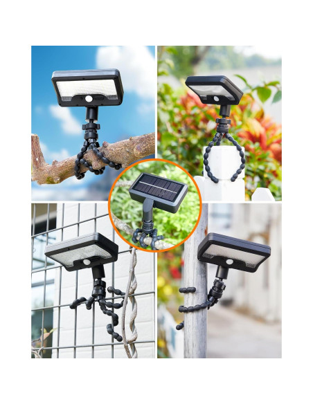 Luces de Sensor de Movimiento Solar Thumok 600LM con Trípode Flexible