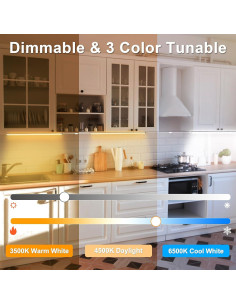Luces de Gabinete LED Daymeet 30 cm con Sensor de Movimiento - Paquete de 3 2