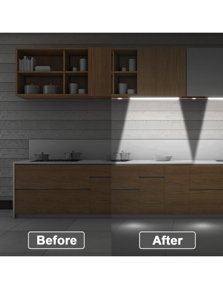 Luces de Gabinete LED Daymeet 30 cm con Sensor de Movimiento - Paquete de 3