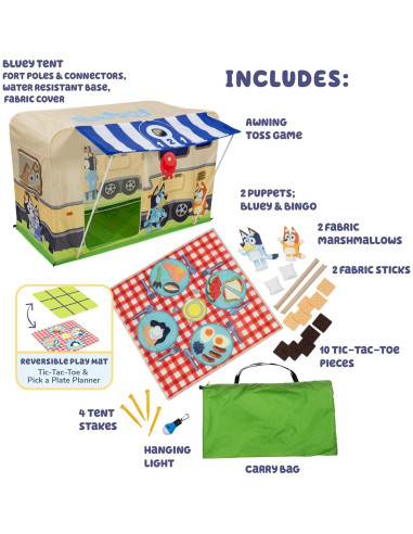 Fortaleza de Actividades Camping Bluey - Juguete Interactivo