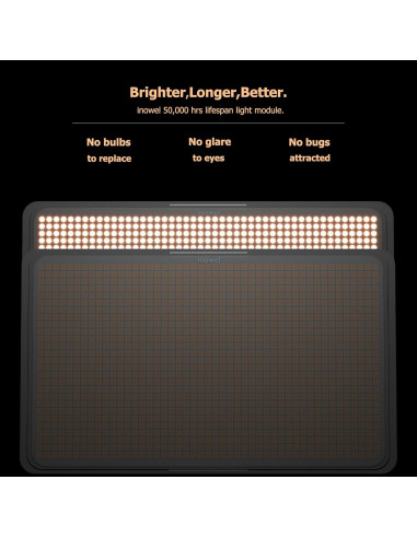 Lámpara de Pared LED con Sensor de Movimiento Inowel IP54 Negra