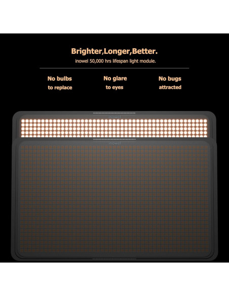 Lámpara de Pared LED con Sensor de Movimiento Inowel IP54 Negra