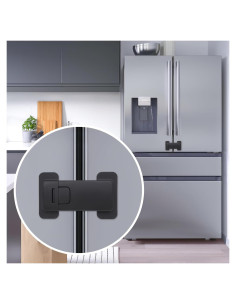 Candado de Seguridad para Nevera Francesa Uhimooi Negro