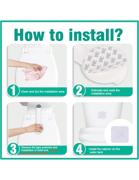 Bloqueo de Seguridad para Inodoro Bebés Babylush - 1 Paquete