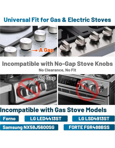 Cubiertas de Perillas de Estufa Huggful - Seguridad Infantil, 5 Pzas