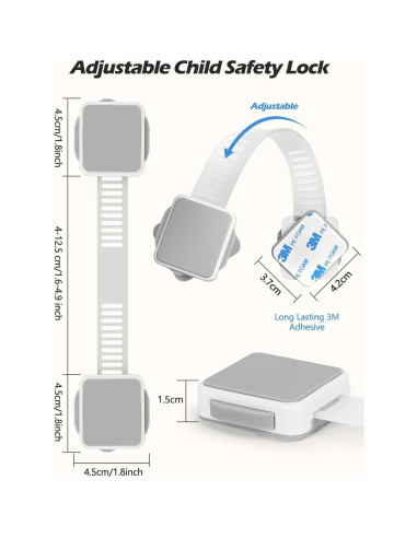 Cerraduras de Seguridad para Niños Shaoguan - Paquete de 6