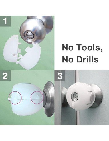 Cubierta de Seguridad para Perillas de Puerta Moonybaby - Paquete de 4