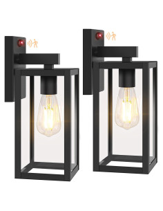 Lámparas de Pared Exteriores BesLowe 33cm con Sensor de Movimiento