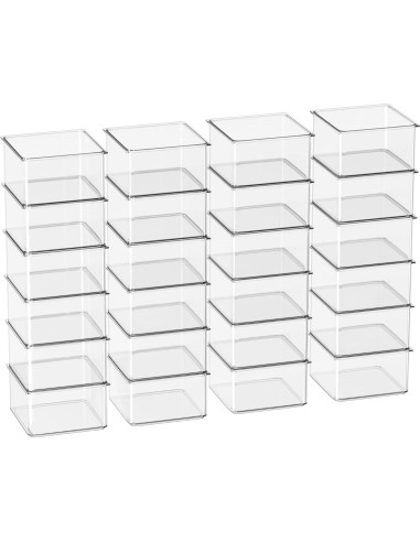 Organizador de Cajones Hudgan 24 Piezas Plástico Transparente