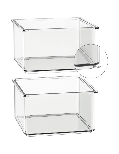 Organizador de Cajones Hudgan 24 Piezas Plástico Transparente